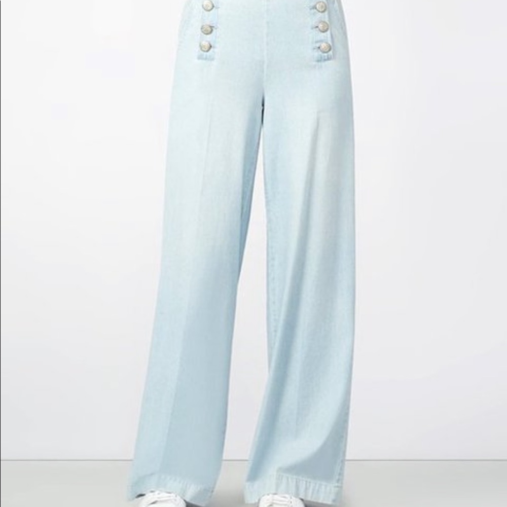 rachel rachel roy dusty blue wash sailor pants